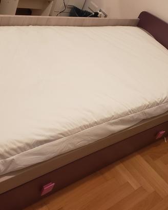 Letto singolo con cassetto per secondo letto