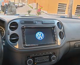 Autoradio 8'' car play Android 13 Per Golf Passat