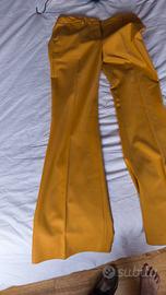 pantalone sartoriale giallo ocra 