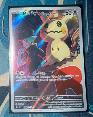 Mimikyu del Team Rocket 238/217 carta Pokémon