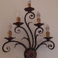 Applique grande da muro 5 luci