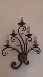 Applique grande da muro 5 luci