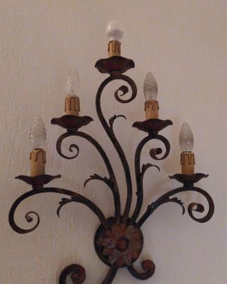 Applique grande da muro 5 luci