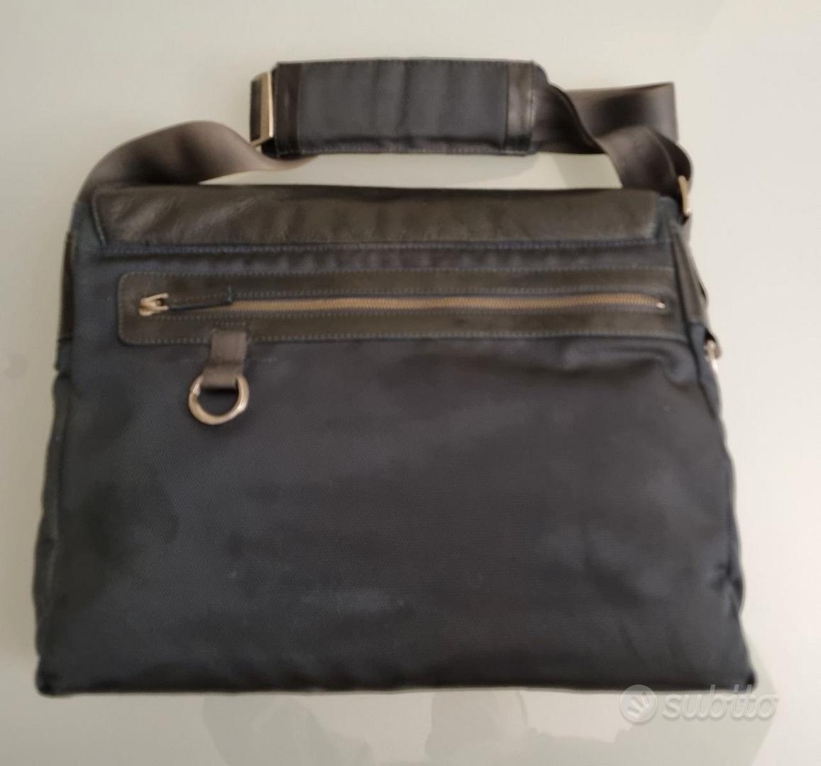 Sac De Travail Homme Piquadro En Cuir Marron - Cartella Grande 45x30 Cm - Neuf Avec étiquettes - Italien