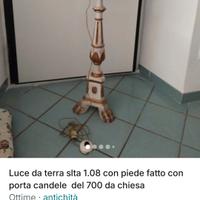 luce da terra alta 1.08 fatta con candeliere del 7