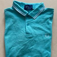 Polo Fred Perry slim fit celeste Tg M
