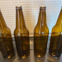 16 Bottiglie vuote vetro scuro 66 cl