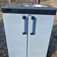 Mobiletto lavabo campeggio