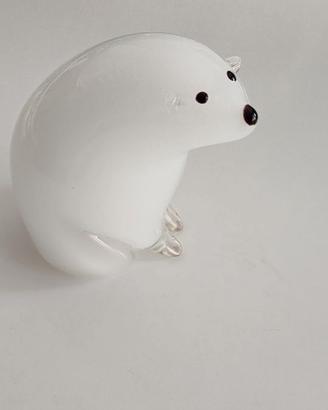 Orso Polare in vetro di Murano