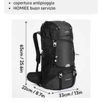 HOMIEE Zaino da Trekking 50L