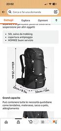 HOMIEE Zaino da Trekking 50L