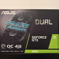 Asus dual geforce GTX 1650 oc scheda video gaming