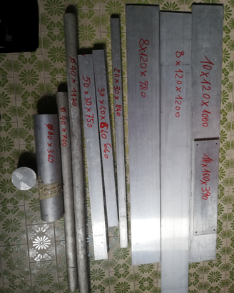 Barre allumino tornio fresatrice carpenteria