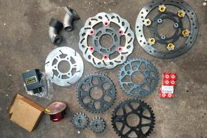 pitbike accessori dischi corone