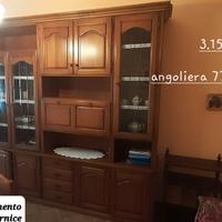 Mobile in legno rovere soggiorno-cucina