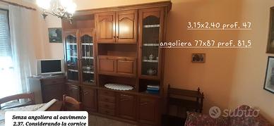 Mobile in legno rovere soggiorno-cucina