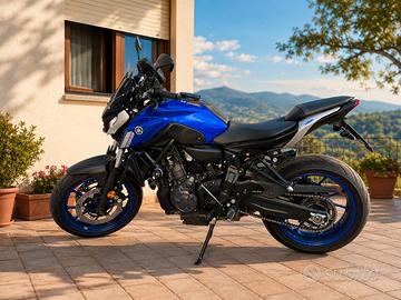 MT 07 Yamaha icon blue