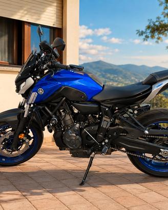 MT 07 Yamaha icon blue