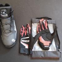 sparco scarpe+guanti sim racing