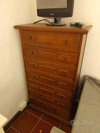 cassettiera antica legno 