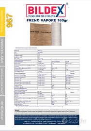 3 Rotoli Tessuto Freno Vapore 160g