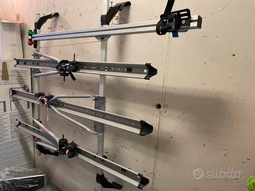 Barre portatutto e portabici Audi A3 no rails