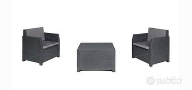 Set esterno 2 poltrone e tavolino NUOVO