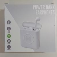 Power Bank Earphones Molik Wireless 5200 mAh White