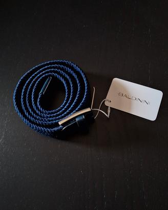 Cintura Baldinini Uomo Blu Intrecciata – Nuova