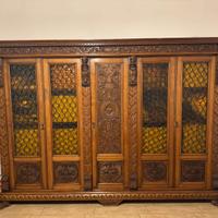 Set scrivania e libreria stile rinascimento