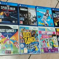 9 giochi Wii e ps4