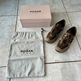 Scarpe bambino unisex marrone tg 35 Hogan Junior