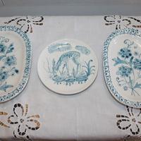 Piatti decorati a mano stile calligrafico cda, ton