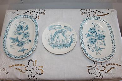 Piatti decorati a mano stile calligrafico cda, ton