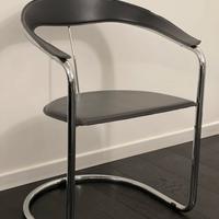 Sedia acciaio design anni ‘80