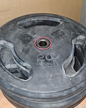 4 dischi 20 kg domyos