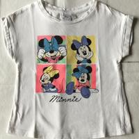 Disney 100 T-Shirt bianca bambina con Minnie