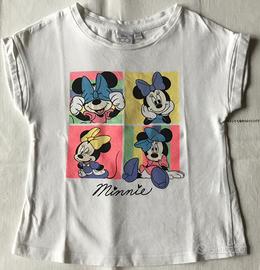 Disney 100 T-Shirt bianca bambina con Minnie