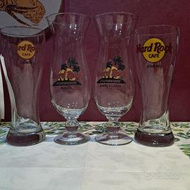 Set 4 bicchieri originali Hard Rock Café