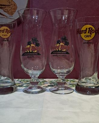 Set 4 bicchieri originali Hard Rock Café