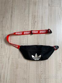 marsupio adidas nero e rosso