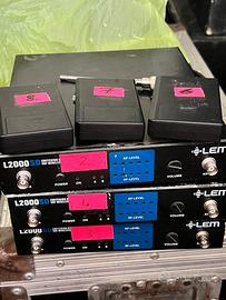 N° 4 radiomicrofoni lem  l2000sd in blocco