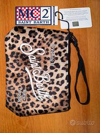 Pochette Saint Barth in velluto con certificato QR