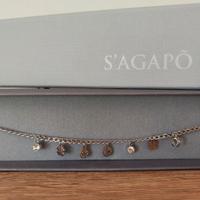 Bracciale con ciondoli S'Agapo'. Nuovo.