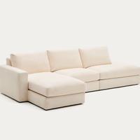 Divano Modulare 5 Posti Ècru NUOVO