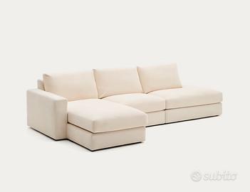 Divano Modulare 5 Posti Ècru NUOVO