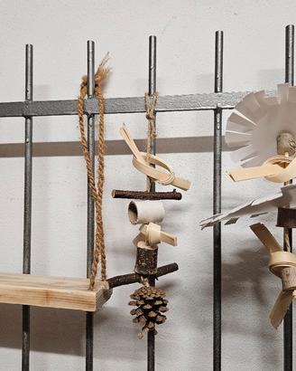 giochi e accessori per pappagalli 