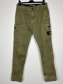 Pantaloni cargo verdi Stone Island