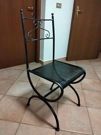 Sedia in ferro.