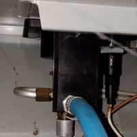 Stufa a gas con bombola perfettamente funzionante